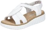Rieker Damen Sandalen 63261-80 wei&szlig; Gr. 41