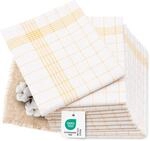 ZOLLNER 12er Set Geschirrt&uuml;cher Halbleinen in 60x80 cm - super saugstarke und