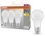 Osram BASE CLASSIC A 60 FR LED-Lampe mit Sockel E27, Kolbenform, 3er Pack, 8,5W,