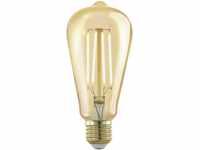 EGLO E27 LED Lampe dimmbar, Golden Vintage Deko Glühbirne, Retro Beleuchtung, 4 Watt