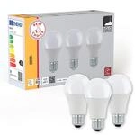 EGLO 3er Set E27 LED Lampen, Gl&uuml;hbirnen Milky, klassisch, je 8,5 Watt, Leuchtmittel