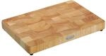 Zassenhaus Hackblock aus hochwertigem Stirnholz | Gummibaum | Hell | 45&times;30&times;4,5 cm 