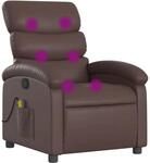 vidaXL Massagesessel ohne Netzadapter, Sessel Verstellbare R&uuml;ckenlehne,