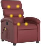 vidaXL Massagesessel ohne Netzadapter, Sessel Verstellbare R&uuml;ckenlehne,