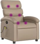 vidaXL Massagesessel ohne Netzadapter, Sessel Verstellbare R&uuml;ckenlehne,