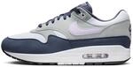 Nike Air Max 1 Herren-Sneaker, Fu&szlig;ball Grey Lilac Bloom, 10.5