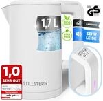 Stillstern Wasserkocher mit Temperatureinstellung [1,7L, 2200W, 40-55-70-85-100&deg;C],