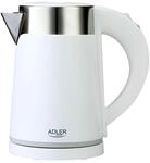 Adler - Kompakter Edelstahl Wasserkocher 0,6 L - Elektrischer Mini Reisewasserkocher