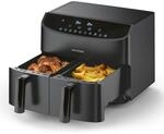 Rachs KOCHWERK Doppelkammer Hei&szlig;luftfritteuse 7L | Digitaler Edelstahl...