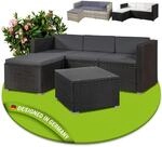 Juskys Gartenm&ouml;bel Set M &ndash; Punta Cana Polyrattan Lounge M&ouml;bel f&uuml;r 3&ndash;4 Personen