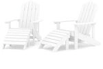 vidaXL 2X Adirondack Gartenstuhl Gartenm&ouml;bel Gartensessel Stuhl Terrassenstuhl