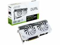 ASUS Dual GeForce RTX 4070 SUPER White Edition 12GB GDDR6X Gaming Grafikkarte (Nvidia