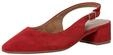 Tamaris Damen Sling Pump mit Blockabsatz Leder, rot, 39 EU