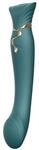 Zalo - Legend QUEEN - silikon g-punkt pulswelle Vibrator - Jewel gr&uuml;n, 1 St&uuml;ck