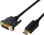 LogiLink CV0130 - DisplayPort (v1.2) auf DVI-D (24+1) Anschlusskabel f&uuml;r FULL HD