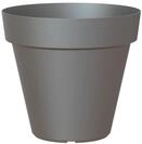 Artevasi Capri-Topf, Runder Plastiktopf, 40cm, Farbe: Anthrazit