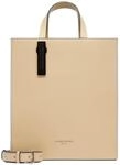 LIEBESKIND Berlin &bdquo;Paper Bag M &ndash; Tote Tasche aus Leder mit Jacquard-Schultergurt