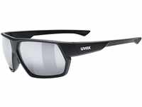 uvex Unisex – Erwachsene, sportstyle 238 Sportbrille, black mat/mirror...