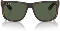 Ray-Ban RB4165 Justin Classic Square Sonnenbrille f&uuml;r Herren f&uuml;r Damen, Havana,