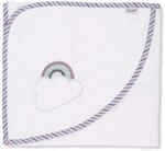 Sterntaler 7102073 Badetuch 80x80 Pauline, wei&szlig;, 280 g