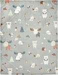 Alvi Microfaserdecke 75x100cm, Babydecke, waschbar, weich, mit bunten Motiven,...