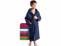 Arus Kinder-Bademantel mit Kapuze für Jungen und Mädchen, 100% Baumwolle...