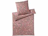 elegante Mako-Satin-Bettwäsche-Garnitur Hide Farbe Rouge Größe 135x200+80x80
