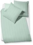fleuresse Jaquard Damast Bettw&auml;sche Jade Stipes Gr&ouml;&szlig;e 155x220+80x80 cm Farbe