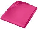 Fleuresse Colours Spannlaken, Uni-Mako-Satin, pink, 160 x 200 cm