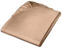 fleuresse Colours Spannlaken, Uni-Mako-Satin, braun, 200 x 200 cm...