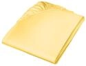 Fleuresse Colours Spannlaken, Uni-Mako-Satin, gelb, 200 x 200