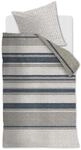 Riviera Maison Rattan Stripes bettw&auml;sche-Set 2 TLG. - 135x200 - Blaugrau -...