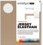 Schlafgut Easy Jersey Elasthan Spannbettlaken 180x200 bis 200x220 Full-White,