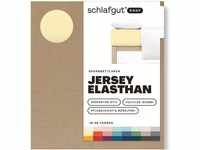 Schlafgut Easy Jersey Elasthan Spannbettlaken 140x200 bis 160x220 Yellow Mid,