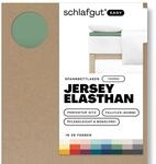 Schlafgut Easy Jersey Elasthan Topper Spannbettlaken 90x190 bis 100x220 Green...