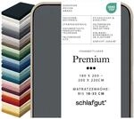 Schlafgut Premium Spannbettlaken 95% Mako Bio Baumwolle & 5% Elasthan Made in...