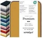 schlafgut Premium Spannbettlaken 140x200 cm Bio-Baumwolle, Yellow Deep