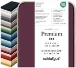 Schlafgut Premium Spannbettlaken 95% Mako Bio Baumwolle & 5% Elasthan Made in...