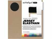 Schlafgut Easy Boxspring Jersey Elasthan bis 200x220 cm, Off-Black aus 100%...