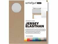Schlafgut Easy Jersey Elasthan Spannbettlaken 180x200 bis 200x220 Grey Light,