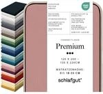 Schlafgut Premium Spannbettlaken 95% Mako Bio Baumwolle & 5% Elasthan Made in...