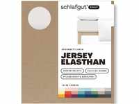 Schlafgut Easy Jersey Elasthan Spannbettlaken 180x200 bis 200x220 Sand Light,