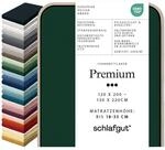 Schlafgut Premium Spannbettlaken 95% Mako Bio Baumwolle & 5% Elasthan Made in...