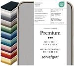 schlafgut Premium Spannbettlaken 120x200 cm Bio-Baumwolle, Grey Light