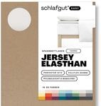 schlafgut Easy Topper Spannbettlaken 180x200 cm Jersey, Sand Light