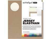 Schlafgut Easy Jersey Elasthan Spannbettlaken 180x200 bis 200x220 Yellow Light,