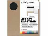 Schlafgut Easy Topper Jersey Elasthan bis 160x220 cm, Off-Black aus 100%...