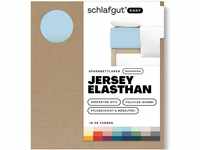 Schlafgut Easy Boxspring Jersey Elasthan bis 160x220 cm, Blue Light aus 100%