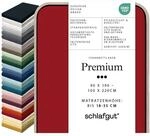 Schlafgut Premium Spannbettlaken 95% Mako Bio Baumwolle & 5% Elasthan Made in...