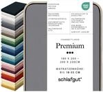 Schlafgut Premium Spannbettlaken 95% Mako Bio Baumwolle & 5% Elasthan Made in...